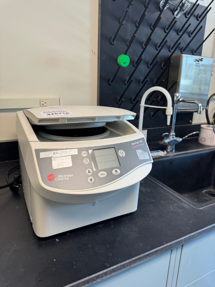 Image of Beckman Coulter Microfuge 20R Refrigerated Centrifuge